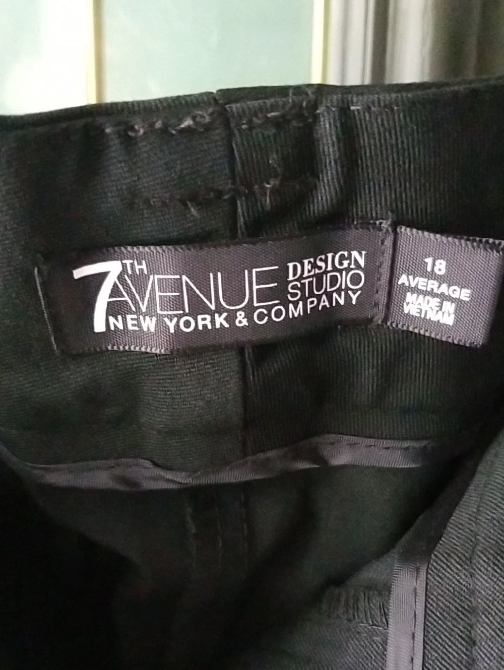 New York  and Company Black Dress Pants - Bootcutt Fit - Picture 6 of 8
